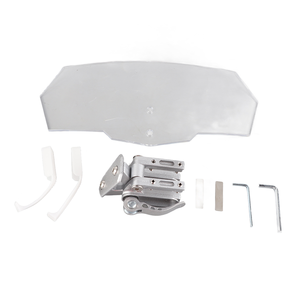 Motorcycle Windshield Clear Transparent Color Smooth Edges Wind Deflector Universal for Motorbike brush guard motorcycle phone mount